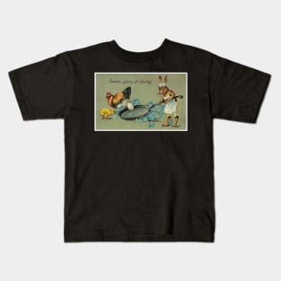 Strange Victorian Easter Greeting Kids T-Shirt